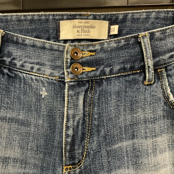 Vintage Abercrombie & Fitch Distressed Jeans Med Wash Women’s Size 10 - Picture 4 of 14
